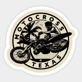 Texas Style Motocross Black Sticker